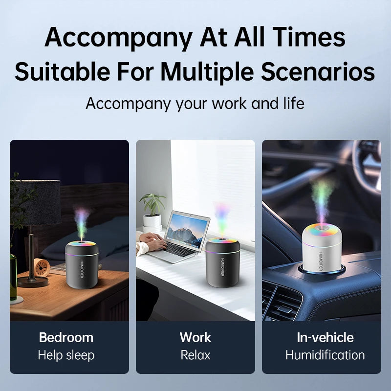 Mini USB Air Humidifier with Diffuser