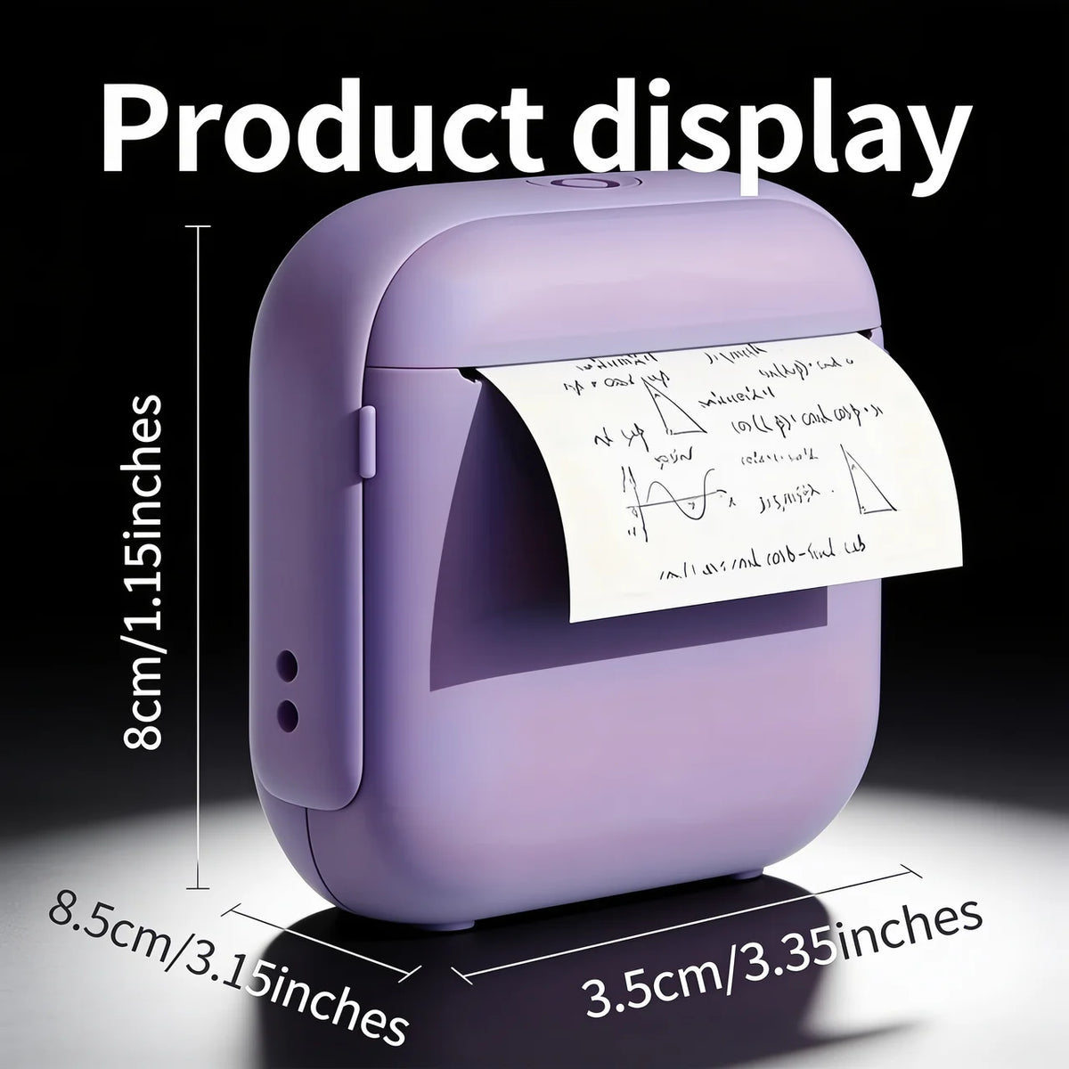 Pocket Bluetooth Thermal Printer - product dimensions